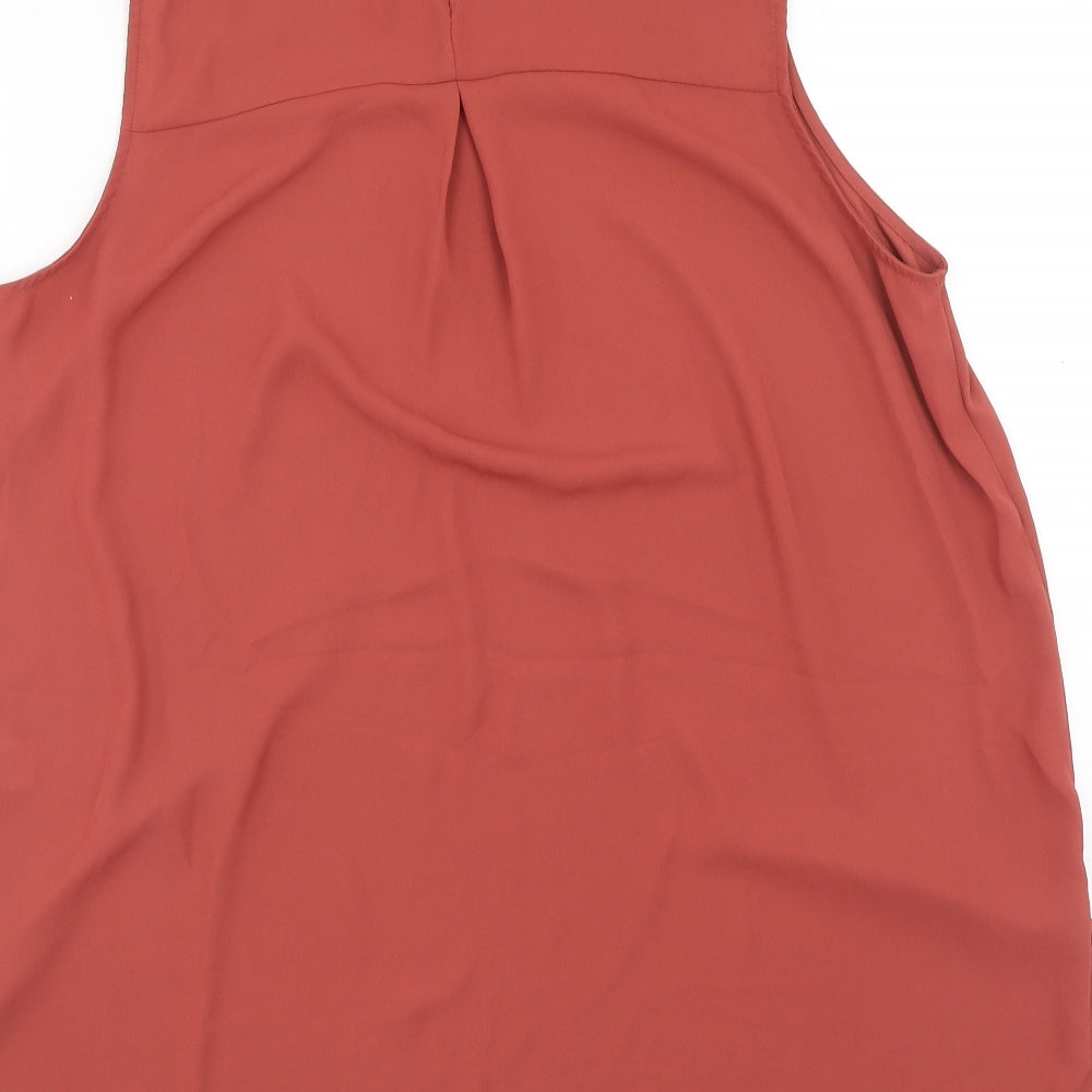 Womens UK Size 16 Atmosphere Orange Tunic Blouse