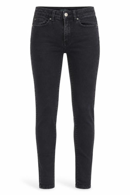 Womens UK Size 8 Denim & Co. Regular Fit Skinny Black Jeans