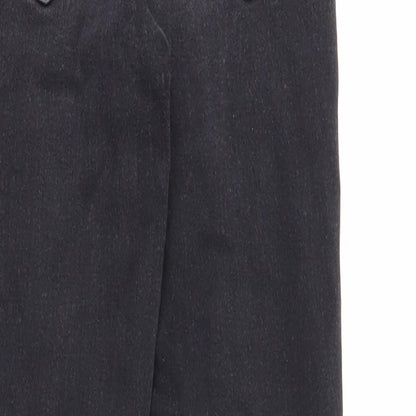 Denim & Co. Womens Black Cotton Skinny Jeans Size 8 Regular Zip - Waist 22 Inches