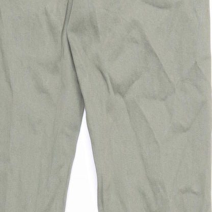 Marks and Spencer Mens Green Cotton Skinny Jeans Size 30 in L33 in Regular Zip