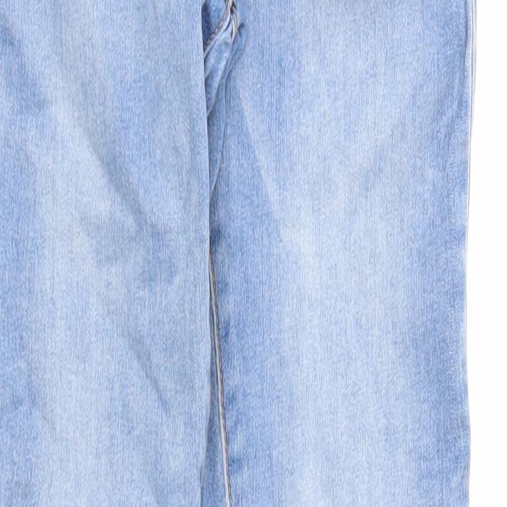 Denim & Co. Womens Blue Cotton Skinny Jeans Size 10 Regular Zip