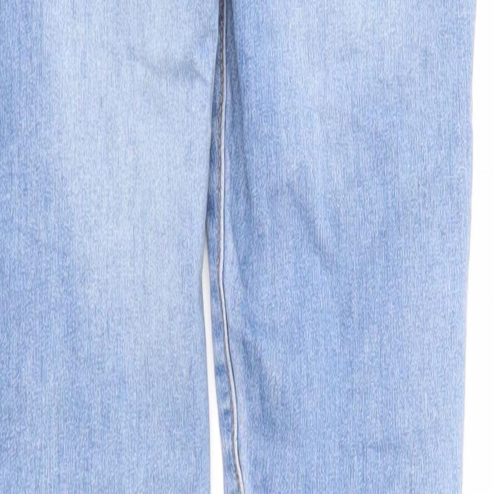 Denim & Co. Womens Blue Cotton Skinny Jeans Size 10 Regular Zip