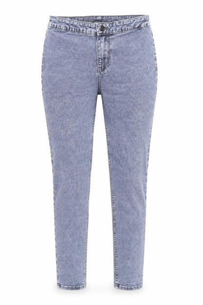 New Look Womens Blue Cotton Jegging Jeans Size 10 Regular Zip