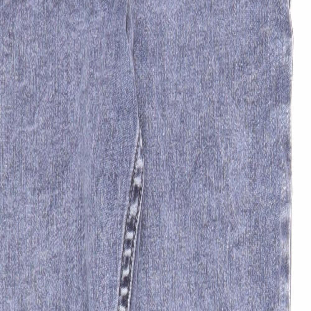 New Look Womens Blue Cotton Jegging Jeans Size 10 Regular Zip