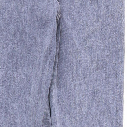 New Look Womens Blue Cotton Jegging Jeans Size 10 Regular Zip