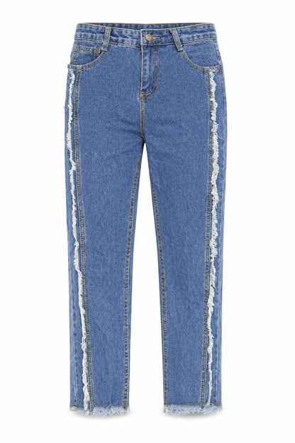 Womens UK Size S Preworn Regular Fit Straight Blue Jeans
