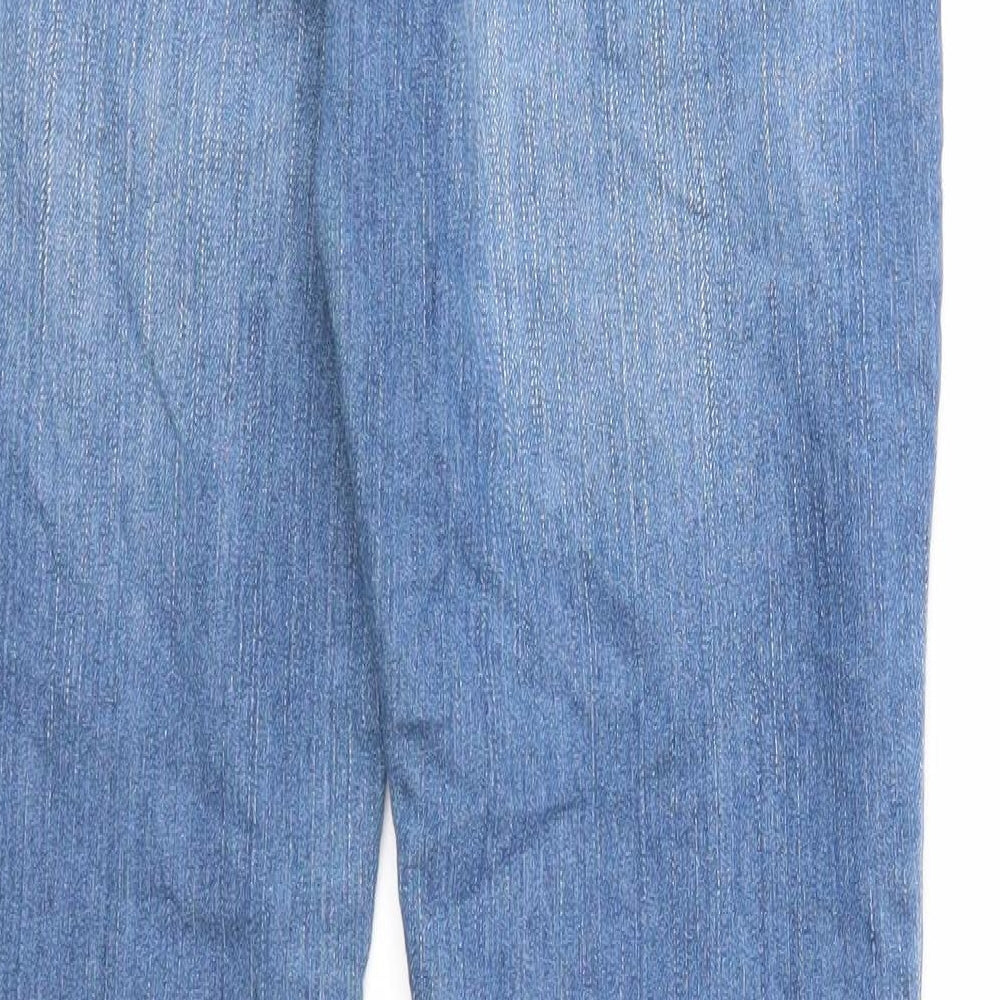 Denim & Co. Womens Blue Cotton Skinny Jeans Size 8 Regular Zip
