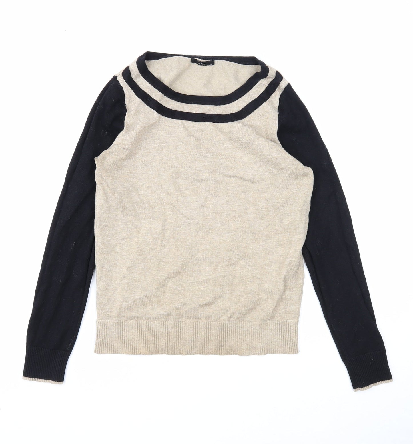 Womens UK Size 10 M&Co Beige Pullover Jumper
