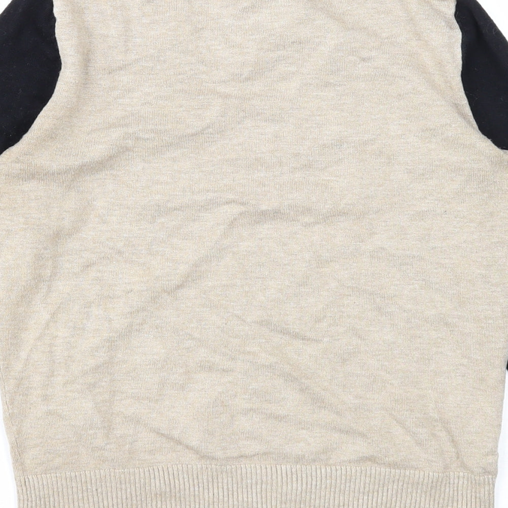 Womens UK Size 10 M&Co Beige Pullover Jumper