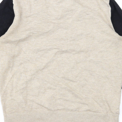 Womens UK Size 10 M&Co Beige Pullover Jumper