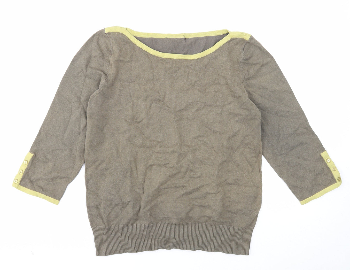Womens UK Size 14 Debenhams Green Pullover Jumper