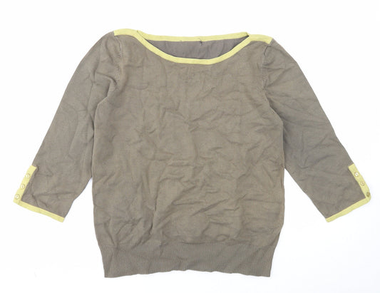 Womens UK Size 14 Debenhams Green Pullover Jumper