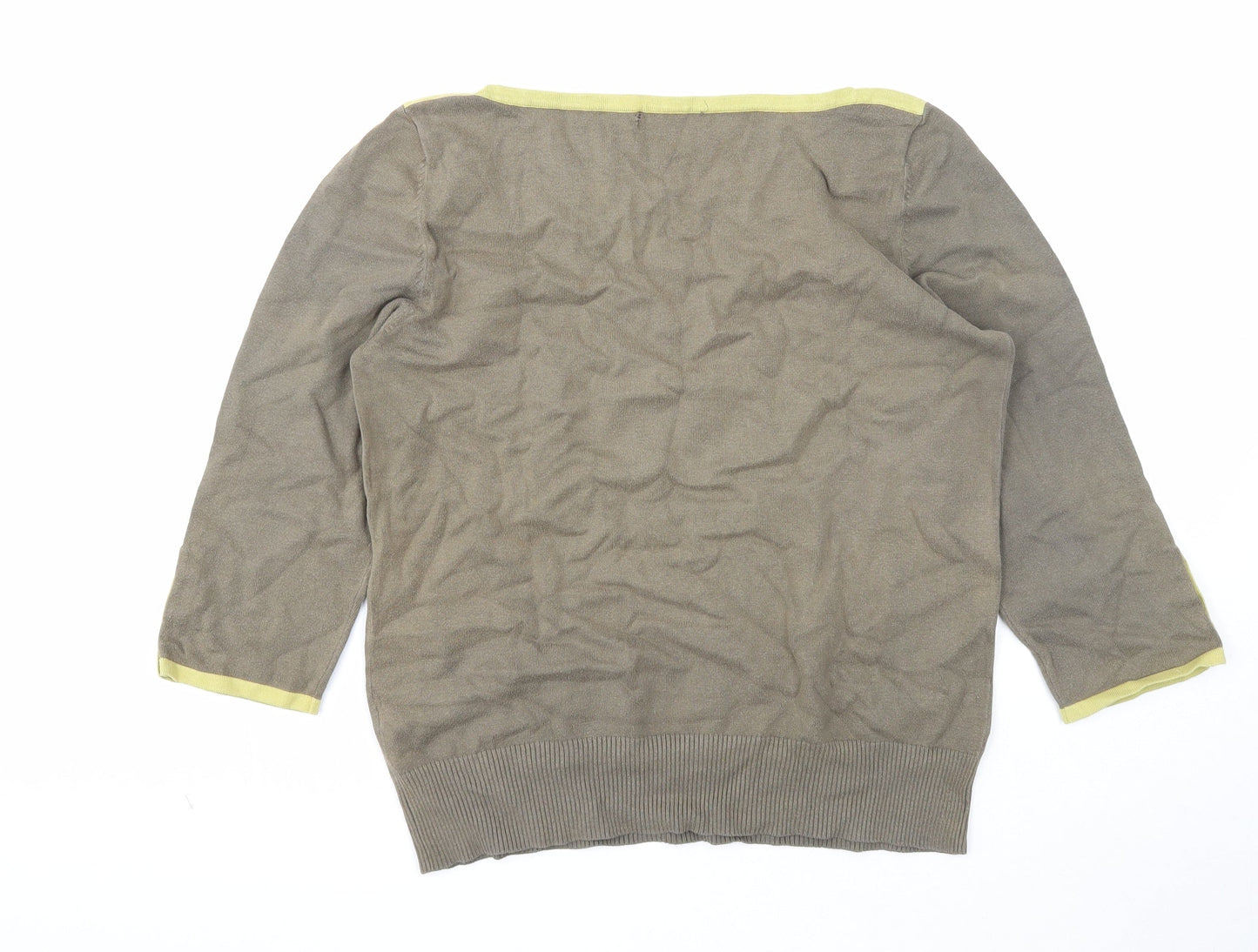 Womens UK Size 14 Debenhams Green Pullover Jumper