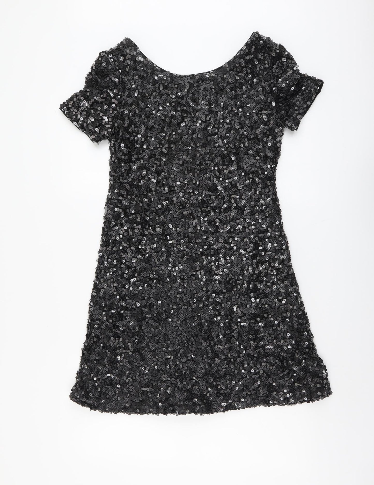 NEXT Womens Grey Polyester Shift Size 10 Boat Neck Pullover