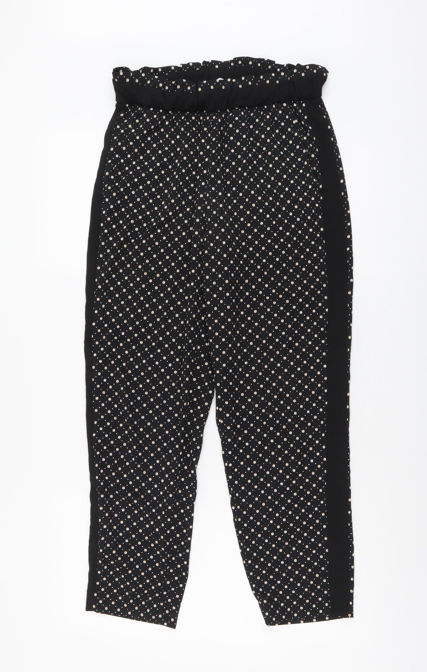 Womens UK Size 8 H&M Regular Fit  Black Trousers