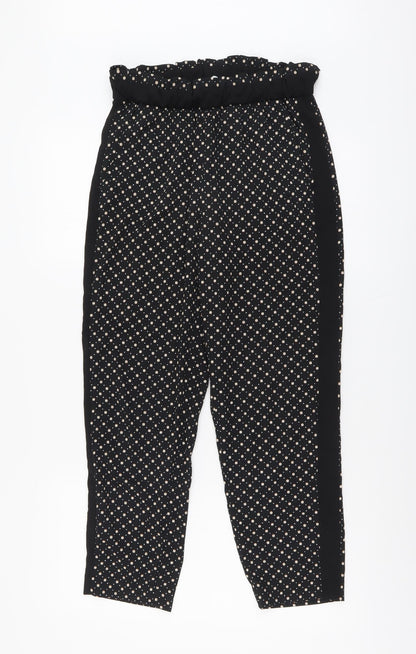 Womens UK Size 8 H&M Regular Fit  Black Trousers