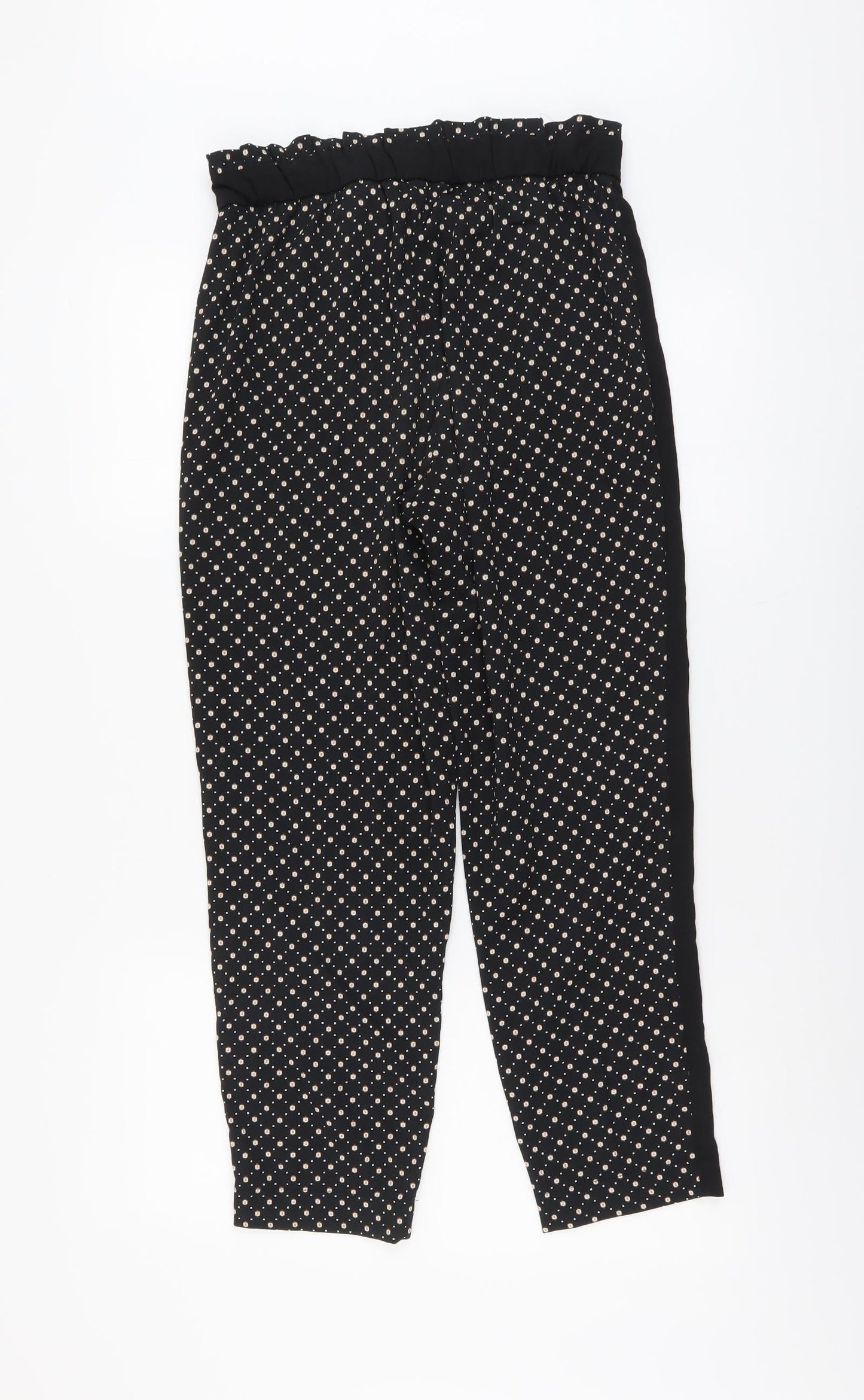Womens UK Size 8 H&M Regular Fit  Black Trousers