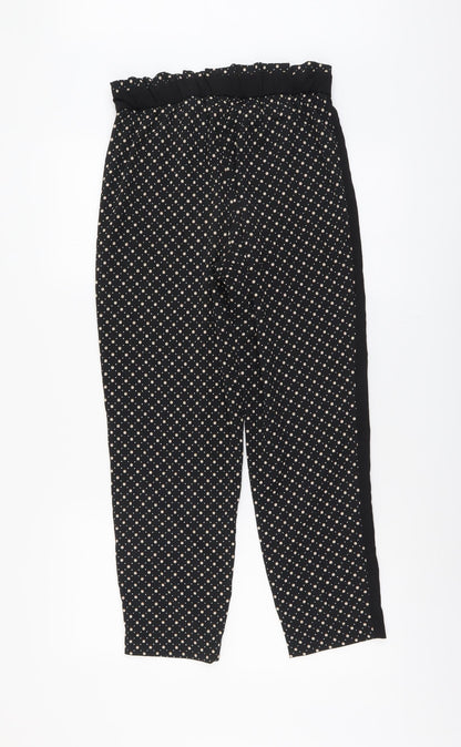 Womens UK Size 8 H&M Regular Fit  Black Trousers