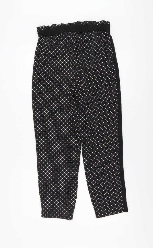 Womens UK Size 8 H&M Regular Fit  Black Trousers