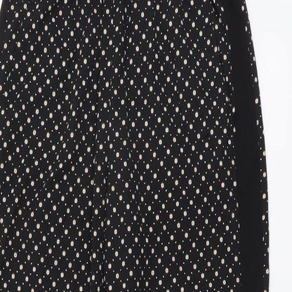 Womens UK Size 8 H&M Regular Fit  Black Trousers