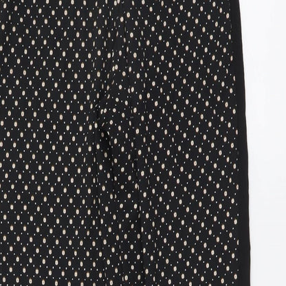 Womens UK Size 8 H&M Regular Fit  Black Trousers