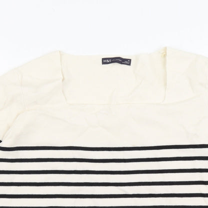 Womens UK Size 18 Marks and Spencer Beige Pullover Jumper