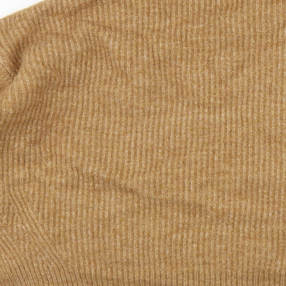 Primark Womens Brown V-Neck Acrylic Pullover Jumper Size XS