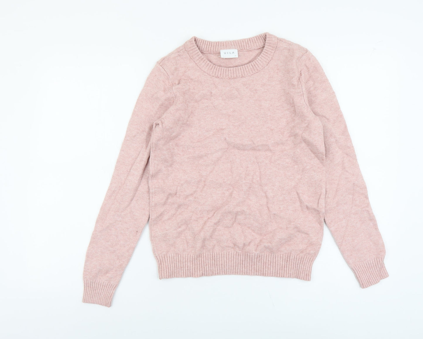 Womens UK Size XS VILA Pink Pullover Jumper