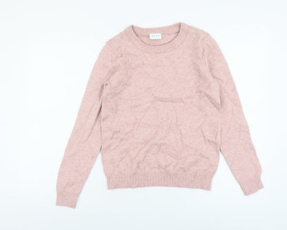 Womens UK Size XS VILA Pink Pullover Jumper