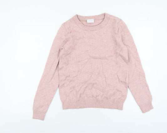 Womens UK Size XS VILA Pink Pullover Jumper