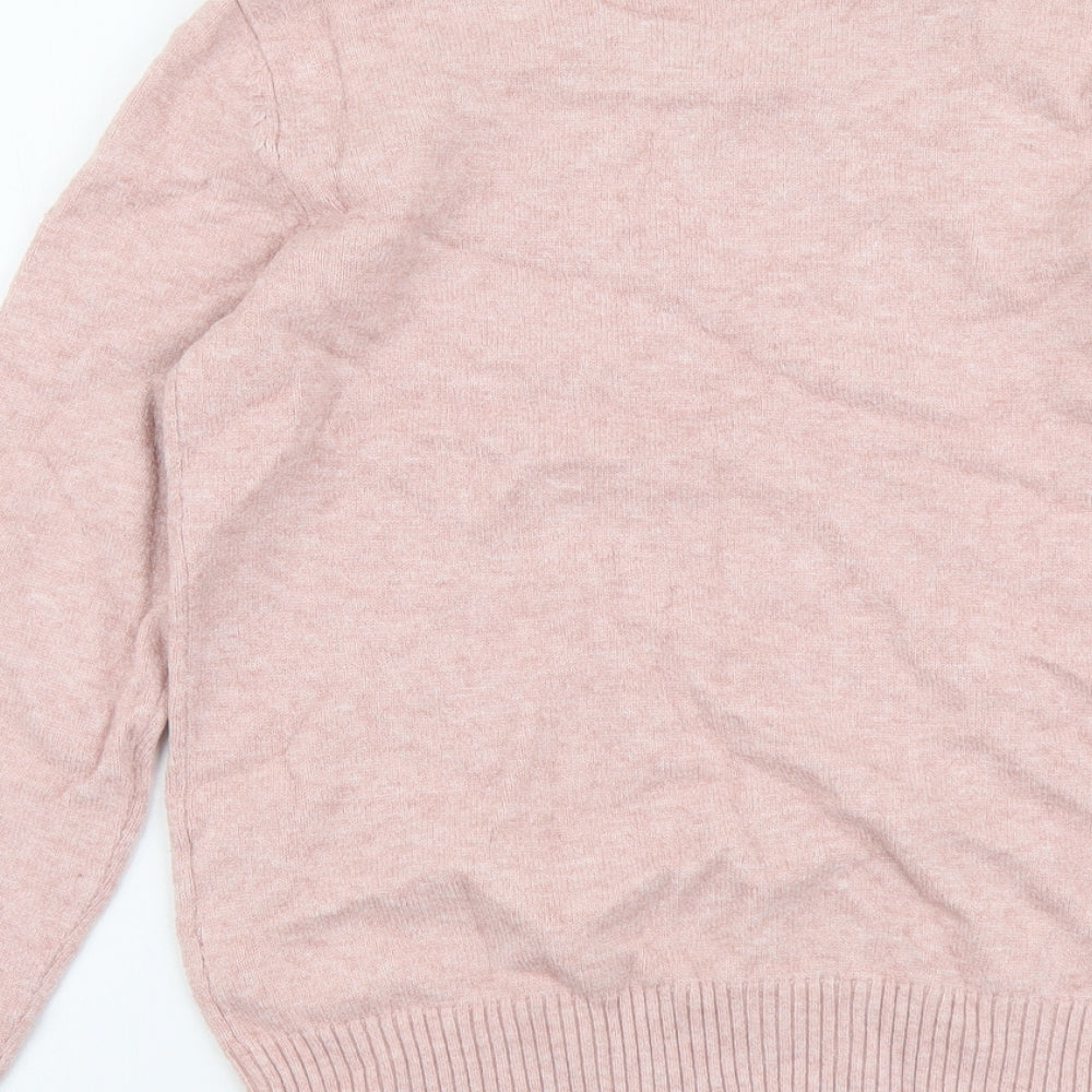 Womens UK Size XS VILA Pink Pullover Jumper