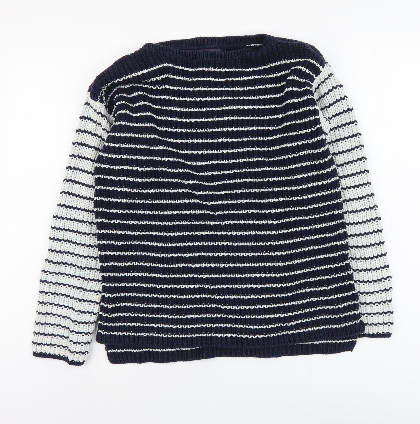 Womens UK Size S Marks and Spencer Blue Pullover Jumper