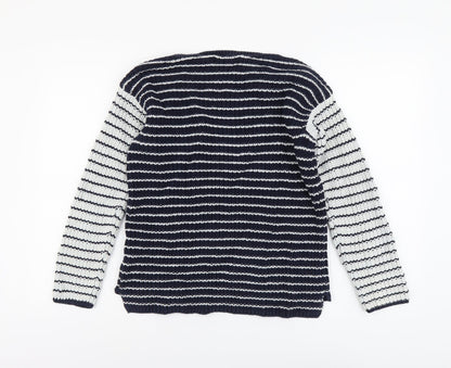 Womens UK Size S Marks and Spencer Blue Pullover Jumper