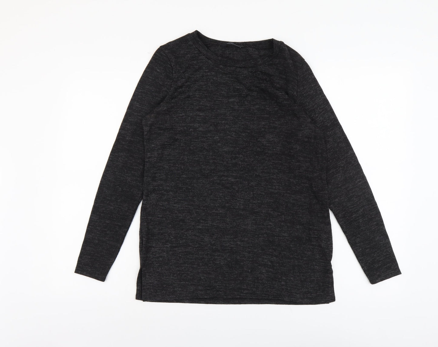 F&F Womens Grey Round Neck Polyester Pullover Jumper Size 10