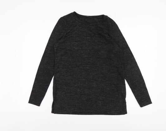 F&F Womens Grey Round Neck Polyester Pullover Jumper Size 10