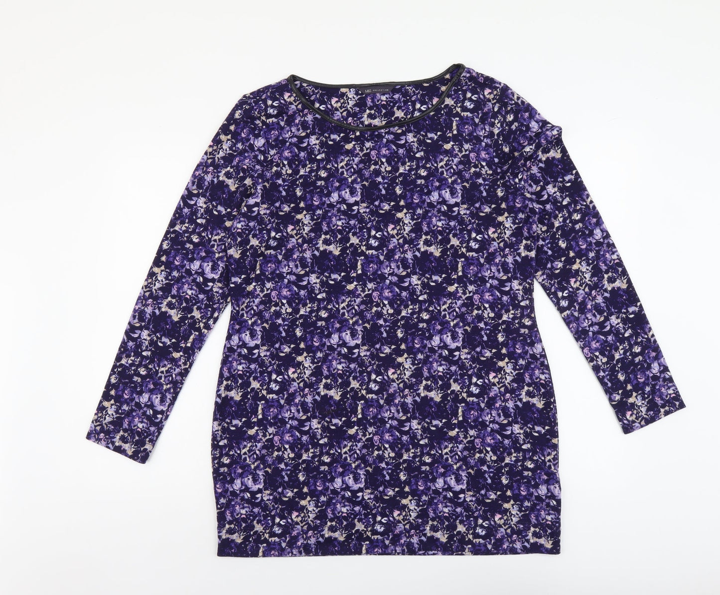 Womens UK Size 14 Marks and Spencer Purple Pullover Jumper
