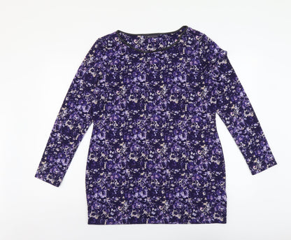 Womens UK Size 14 Marks and Spencer Purple Pullover Jumper
