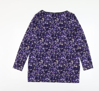 Womens UK Size 14 Marks and Spencer Purple Pullover Jumper