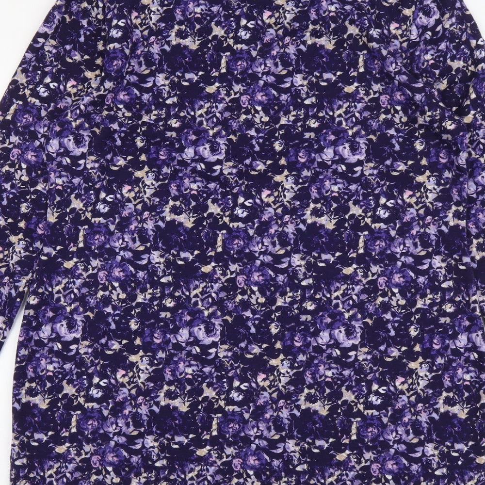 Womens UK Size 14 Marks and Spencer Purple Pullover Jumper