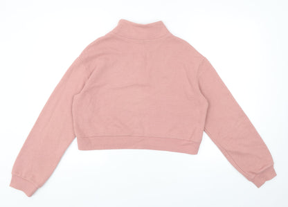 Womens UK Size XS Divided by H&M Pink Pullover Sweatshirt