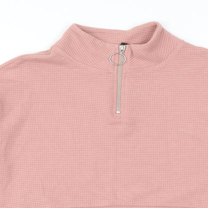 Womens UK Size XS Divided by H&M Pink Pullover Sweatshirt