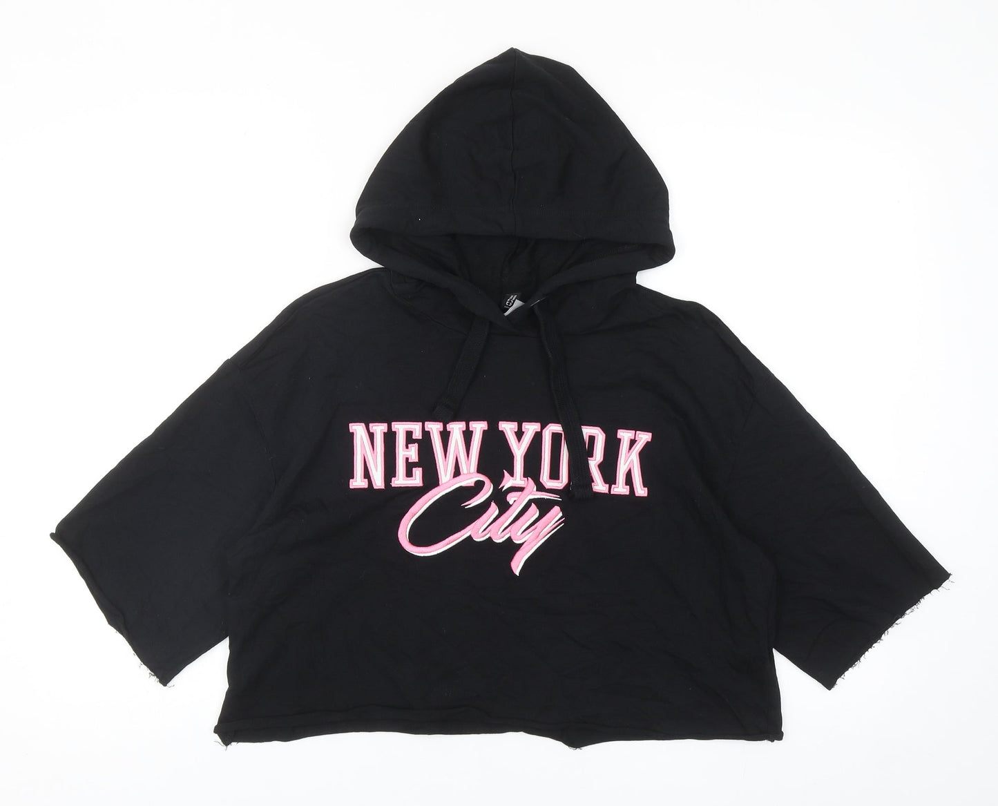Divided by H&M Womens Black Cotton Pullover Hoodie Size M Pullover - New York City