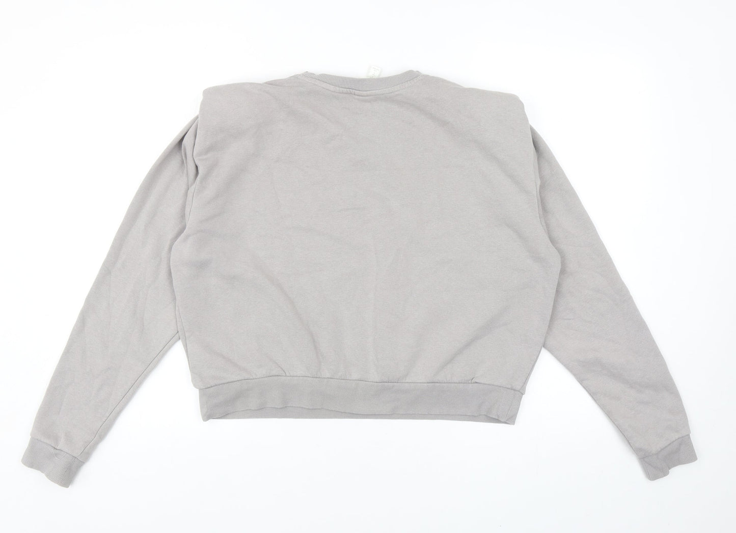 H&M Womens Grey Cotton Pullover Sweatshirt Size S Pullover
