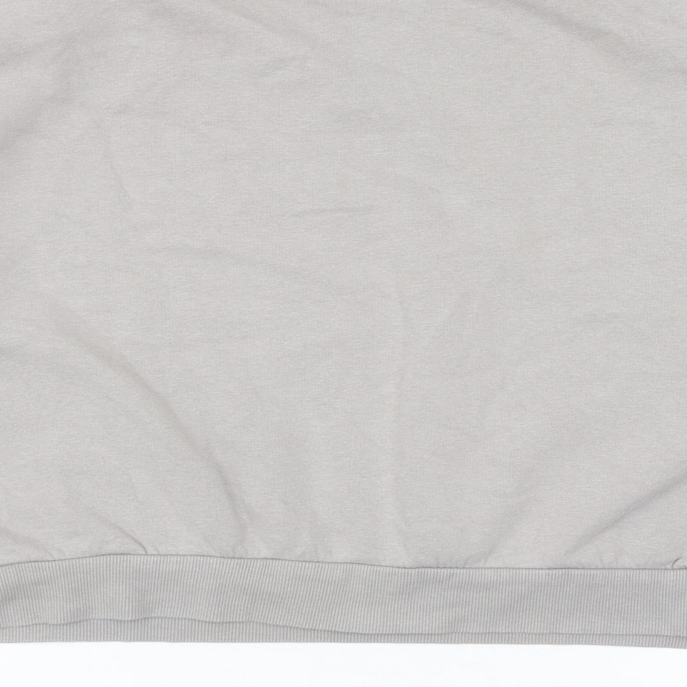 H&M Womens Grey Cotton Pullover Sweatshirt Size S Pullover