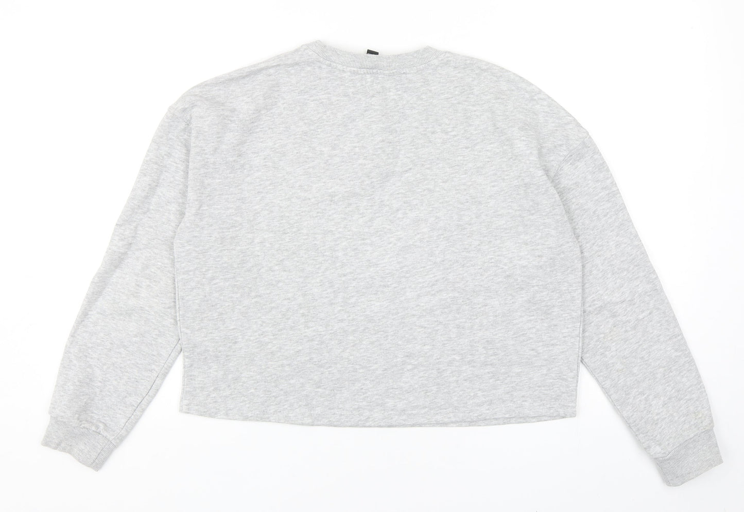 New Look Girls Grey Cotton Pullover Sweatshirt Size 14-15 Years Pullover