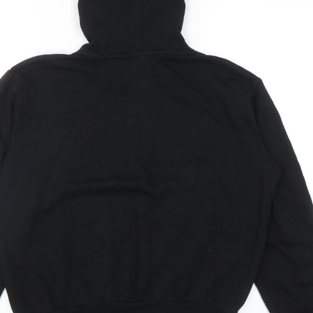 Womens UK Size XS Divided by H&M Black Pullover Hoodie
