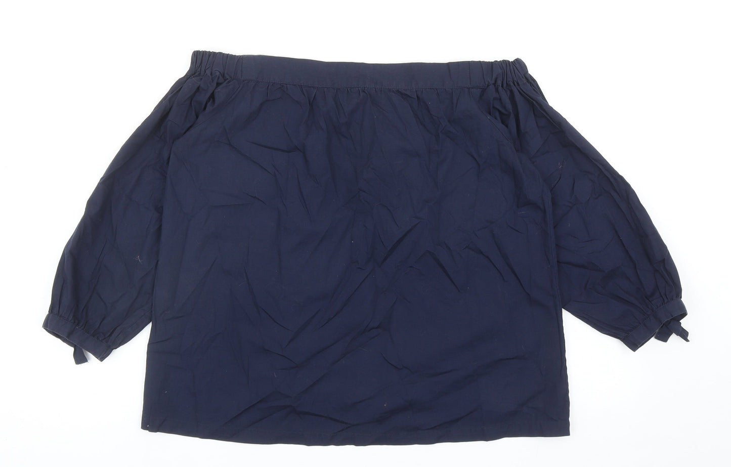 Womens UK Size 12 Warehouse Blue Basic Blouse