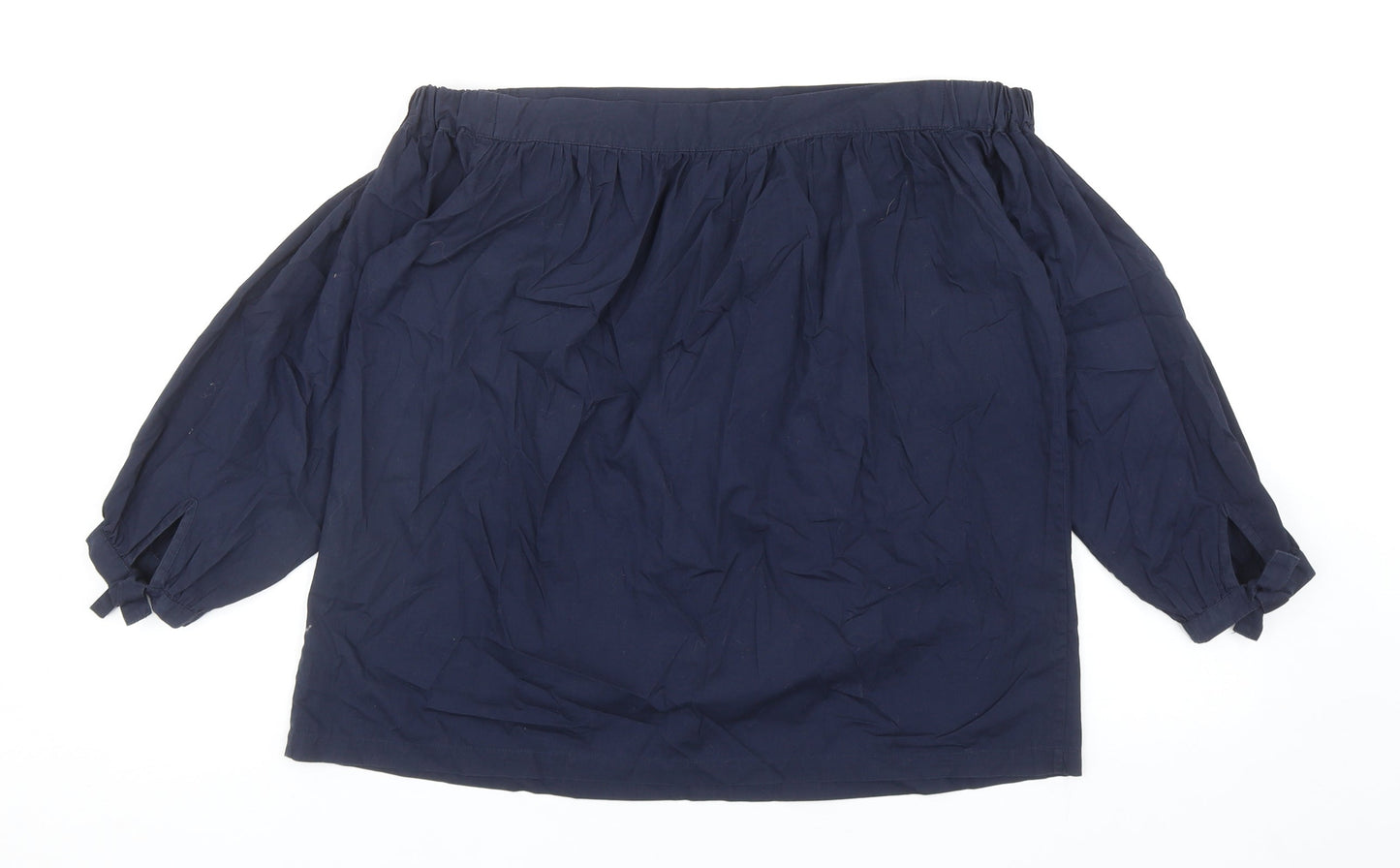 Womens UK Size 12 Warehouse Blue Basic Blouse