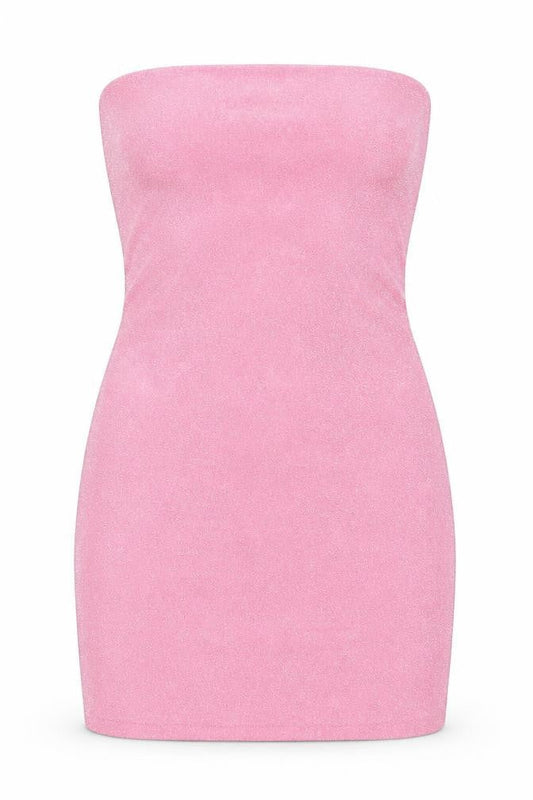 Divided by H&M Womens Pink Polyester Bodycon Size M Off the Shoulder Pullover