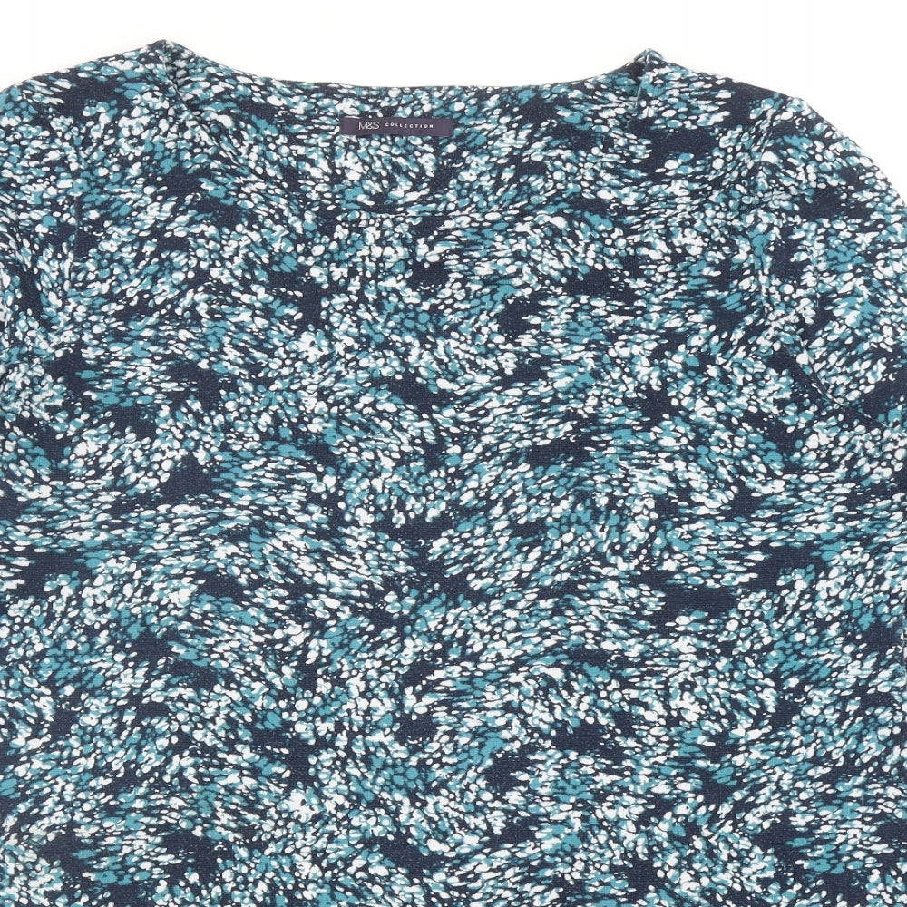 Womens UK Size 16 Marks and Spencer Blue Pullover Jumper